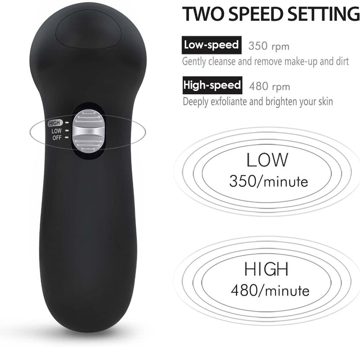 Facial Cleansing Brush Face Scrubber: CLSEVXY Electric Face Spin Cleanser Brushe